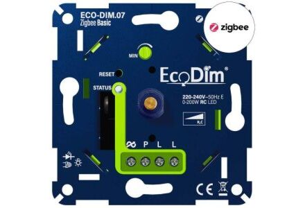 EcoDim LED Dimmer 0-200W - Zigbee Fase Afsnijding