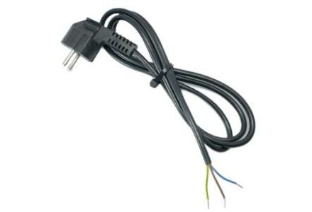 Aansluitsnoer 3x1mm, 3m Zwart PVC 