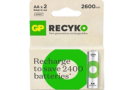 GP ReCyko AA 2600mAh NiMH Oplaadbare Batterijen