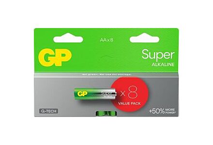 GP Super Alkaline batterij AA blister(8)