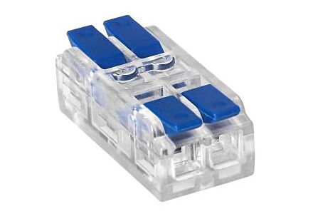 Doorverbindklem hersluitbaar 2-voudig 0.75-4mm zak(10)