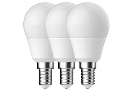 Energetic LED Kogel E14 4,9W - Set van 3