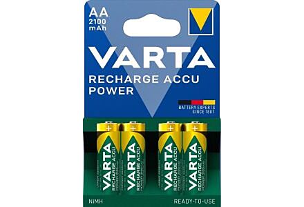 Varta oplaadbare AA batterijen 2100mAh, 4-pack