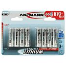 Ansmann batterij lithium aa 1,5V 8 stuks Ansmann batterij lithium aa 1,5V 8 stuks