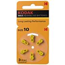 Kodak gehoor batterij P10 blister(6) Kodak gehoor batterij P10 blister(6)
