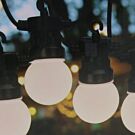 Feestverlichting 20 lampen G50 warmwit mat koppelbaar Feestverlichting 20 lampen G50 warmwit mat koppelbaar
