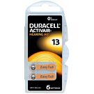 Duracell gehoor batterij 13 blister(6) Duracell gehoor batterij 13 blister(6)