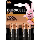 Duracell Plus AA Alkalinebatterij Blister (4 Pack) Duracell Plus AA Alkalinebatterij Blister (4 Pack)
