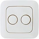 Afdekraam Busch Jaeger WIT voor DUO LED dimmer EcoDim Afdekraam Busch Jaeger WIT voor DUO LED dimmer EcoDim