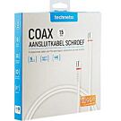 Technetix Coax Modem Kabel 1.5m F-connector Technetix Coax Modem Kabel 1.5m F-connector