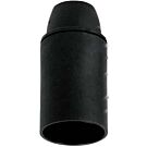 Fitting, lamphouder zwart glad E14 kunststof M10x1 211001/5/EL Fitting, lamphouder zwart glad E14 kunststof M10x1 211001/5/EL