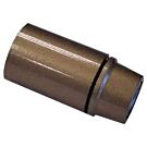 Fitting, lamphouder E14 glad goudkleurig M10x1 Fitting, lamphouder E14 glad goudkleurig M10x1