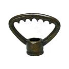 Draadstang ophangbeugel getand oud messing binnendraad M10 2621.0042.0101.3107 Draadstang ophangbeugel getand oud messing binnendraad M10 2621.0042.0101.3107
