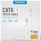 Technetix CAT6 UTP Patchkabel 5m Wit - Beste Kwaliteit Technetix CAT6 UTP Patchkabel 5m Wit - Beste Kwaliteit