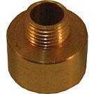 Draadstang reduceer verloop 3/8 gas naar M10x1 messing Draadstang reduceer verloop 3/8 gas naar M10x1 messing