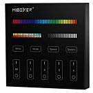 RGB-CCT draadloze opbouw schakelaar 2.4G 4-zones zwart RGB-CCT draadloze opbouw schakelaar 2.4G 4-zones zwart