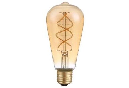 LED ST64 E27 4-20W 2200K filament spiraal gold dimbaar