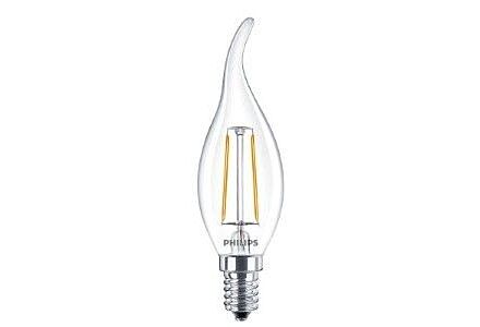 Philips LED kaars E14 2-25W 2700K filament