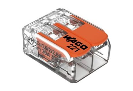 Lasklem hersluitbaar 2-voudig 0,5-6qmm. 