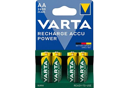 Varta NiMH oplaadbare batterij AA 2600mA blister(4)