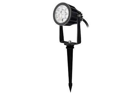 RGB-CCT LED tuinspot IP65 6W rond zwart IP66