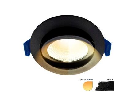 LED inbouwspot 5W DimToWarm 85mm 36gr rond verstelbaar zwart