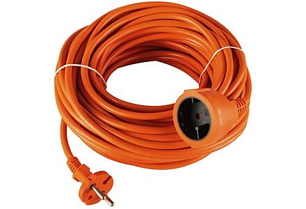 Verlengsnoer PVC oranje 3x1,5qmm 40m