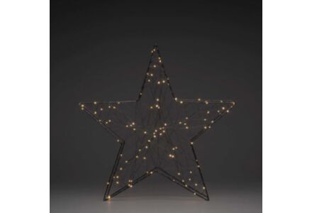 Konstsmide kerstster 60cmx60cm met 100 leds zwart 1793-787