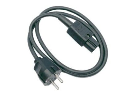 Merkloos Apparaatsnoer 1m zwart - Voeding Kabel