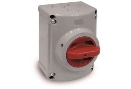 Famatel Werkschakelaar 20A IP65 - Rode Knop