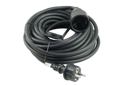 Technik Verlengsnoer Neopreen 20m IP44 Zwart