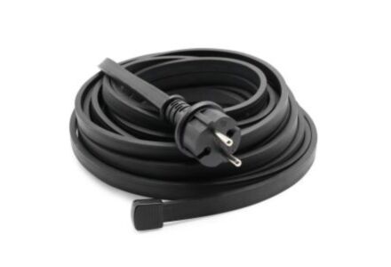 Prikkabel zwart 50m met stekker - Feestverlichting