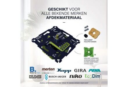 EcoDim LED Dimmer 0-200W - Zigbee Fase Afsnijding