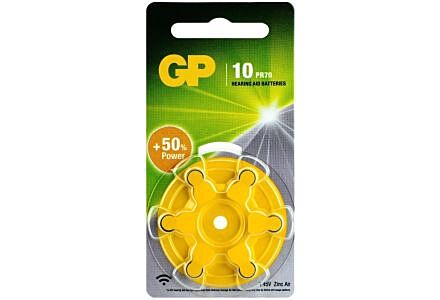 GP ZA10 Gehoorcel Batterijen - Blister van 6