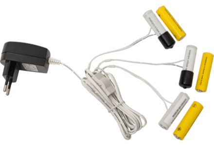 Batterij adapter 3 voudig voor 2 x AA 062-04