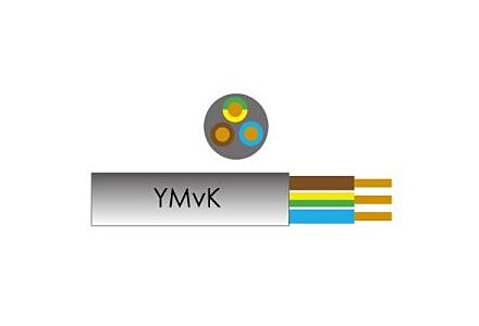 Waskönig YMVK Installatiekabel 3x2,5qmm 50m