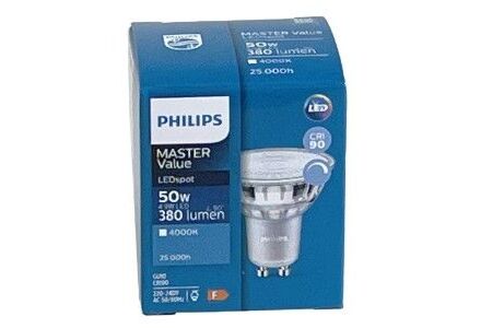 Philips GU10 LED spot - 4,9-50W dimbaar, 4000K