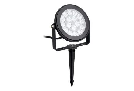 RGB-CCT LED tuinspot IP65 9W rond zwart