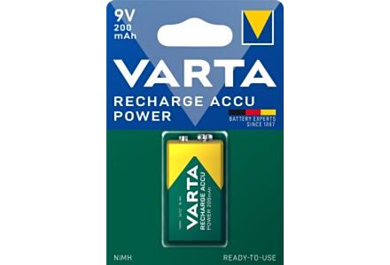 Varta NiMH oplaadbare batterij E 9V 200mA blister(1)