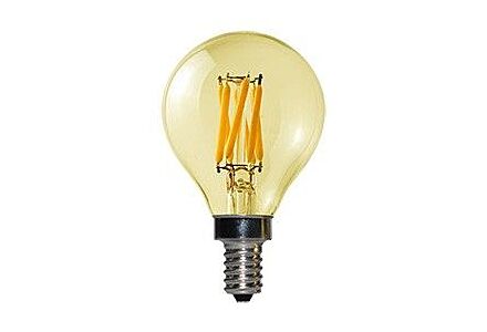 Hope LED kogel E14 3-30W filament goud dimbaar