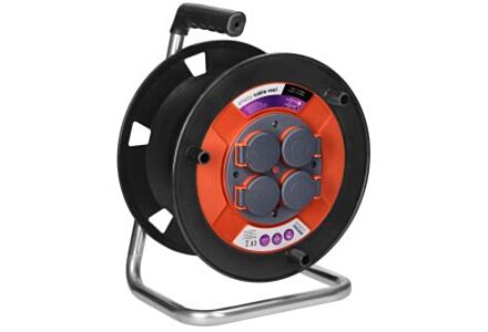 Orno Kabelhaspel Leeg IP44 Rood/Zwart