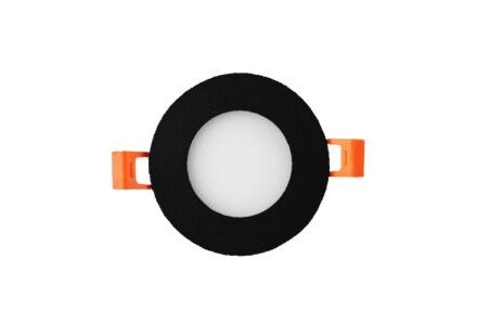 LED panel downlight 3W 3000K incl. driver zwart