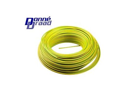 VD H07V-U draad Eca 2,5qmm geel/groen Donne 100m