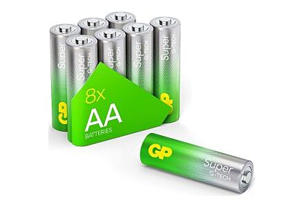 GP Super Alkaline batterij AA blister(8)