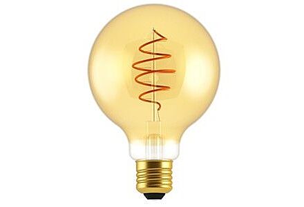 Nordlux LED Globe G95 E27 4,9-35W 2200K filament spiraal gold dimbaar
