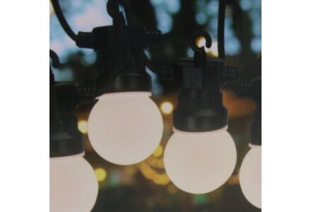 Feestverlichting 20 lampen G50 warmwit mat koppelbaar