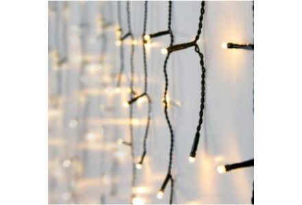 Koppelbare icicle 160 LEDS 3x0,6m extra warm wit