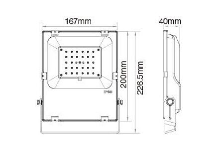 RGB-CCT LED Schijnwerper IP65 30W