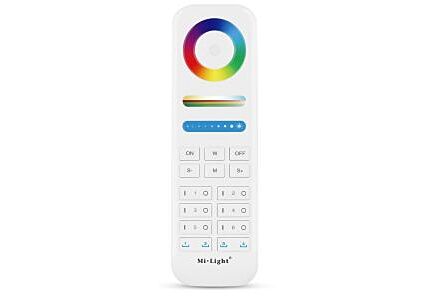 RGB-CCT afstandsbediening 2.4G 8-zones wit