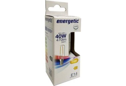 Energetic LED buislamp E14 4W Filament Helder